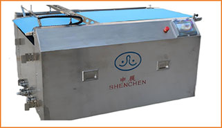 Alineadora y depositadora de láminas de masa