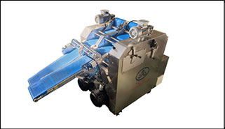 Máquina formadora y laminadora de croissants de doble carril